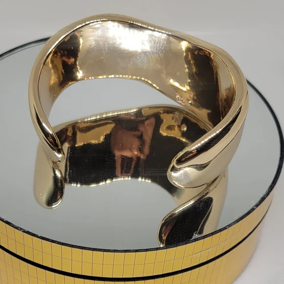Gold Statement Cuff Bracelet - Picture 10 of 13